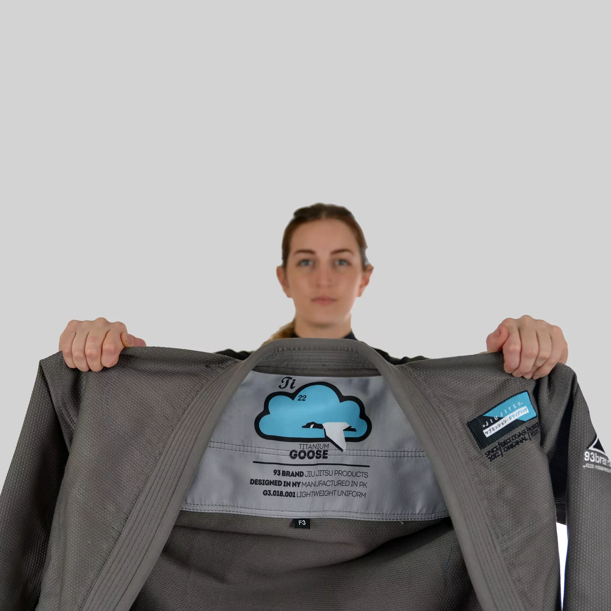 goose-titanium-dark-grey-women-s-jiu-jitsu-gi GOOSE TITANIUM Dark Grey Women's Jiu Jitsu Gi